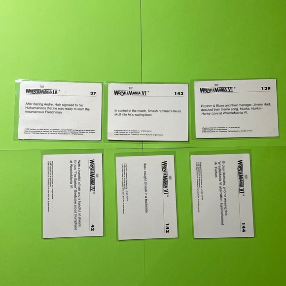 24 WWF WCW 90's Wrestling Trading Cards Classic Hulk Hogan Andre Giant Bret Hart - Picture 12 of 14